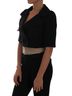Dolce & Gabbana Basic 100% Wool Solid Black Black Short Croped Jacket Women's Blazer Size XS - photo 4