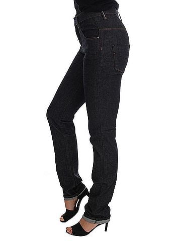 Costume National Blue Cotton Stretch Slim Fit Women's Jeans (view 2)