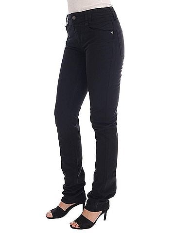 John Galliano Black Cotton Denim Stretch Regular Fit Women's Jeans (view 2)