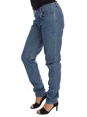 Costume National Blue Wash Cotton Boyfriend Fit Women's Jeans (view 2)