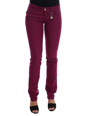Costume National Purple Cotton Stretch Slim Denim Women's Jeans (view 1)