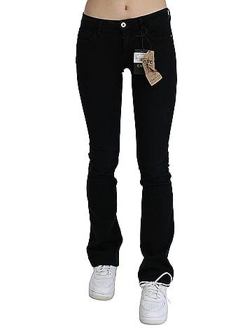 Costume National Black Low Waist Skinny Denim Cotton Women's Jeans (view 1)