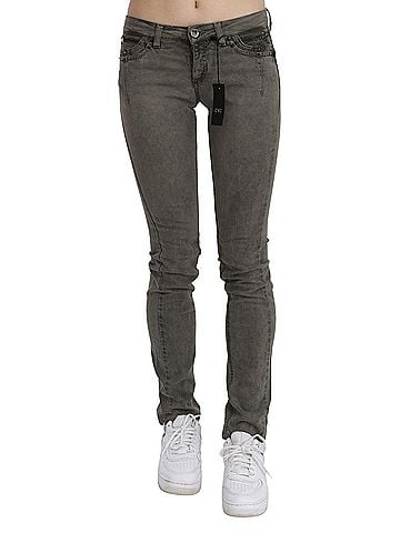 Costume National Gray Low Waist Skinny Denim Cotton Women's Jeans (view 1)