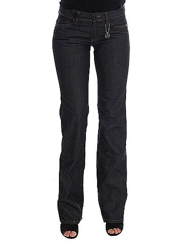 Costume National Dark Blue Cotton Classic Fit Women's Jeans (view 1)