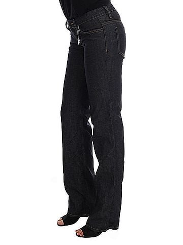 Costume National Dark Blue Cotton Classic Fit Women's Jeans (view 2)