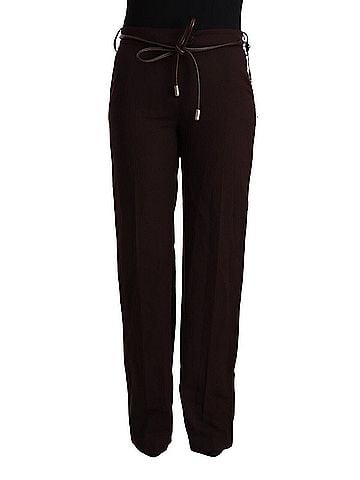 Patrizia Pepe Black High Waist Straight Formal Women's Pants (view 1)