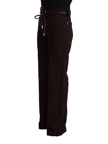 Patrizia Pepe Black High Waist Straight Formal Women's Pants (view 2)