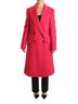 Dolce & Gabbana Basic 100% Wool Solid Pink Pink Double Breasted Trenchcoat Women's Jacket Size XS - photo 1