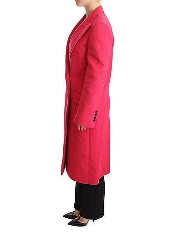Dolce & Gabbana Basic Pink Double Breasted Trenchcoat Women's Jacket (view 2)