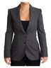 Dolce & Gabbana Basic 100% Wool Solid Gray Gray Single Breasted Fitted Blazer Wool Women's Jacket Size XS - photo 1