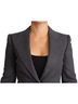 Dolce & Gabbana Basic 100% Wool Solid Gray Gray Single Breasted Fitted Blazer Wool Women's Jacket Size XS - photo 3
