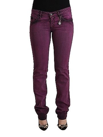 Costume National Purple Cotton Stretch Slim Fit Denim Women's Jeans (view 1)