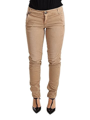 Ermanno Scervino Brown Low Waist Skinny Denim Trouser Cotton Women's Jeans (view 1)