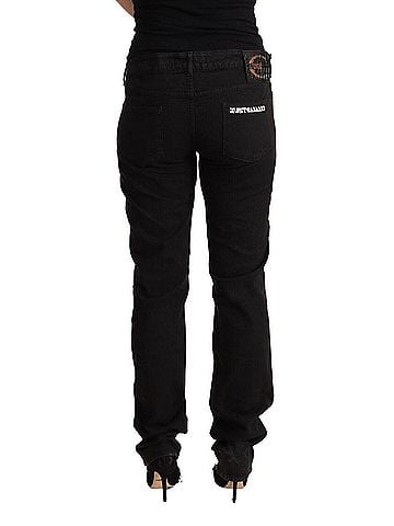 Roberto Cavalli Black Mid Waist Denim Cotton Skinny Women's Jeans (view 2)