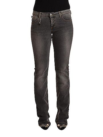 Costume National Gray Washed Low Waist Straight Denim Women's Jeans (view 1)