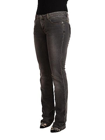 Costume National Gray Washed Low Waist Straight Denim Women's Jeans (view 2)