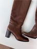 Tory Burch 100% Leather Brown Boots Size 9 1/2 - photo 4