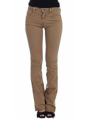 Costume National Beige Straight Leg Denim Pants Stretch Women's Jeans (view 1)