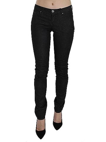 Costume National Black Low Waist Skinny Casual Denim Women's Jeans (view 1)
