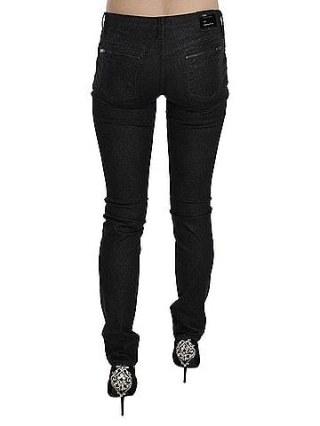 Costume National Black Low Waist Skinny Casual Denim Women's Jeans (view 2)