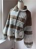 NVLT Plaid Blue Brown Jacket Size S - photo 4