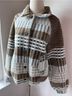 NVLT Plaid Blue Brown Jacket Size S - photo 6
