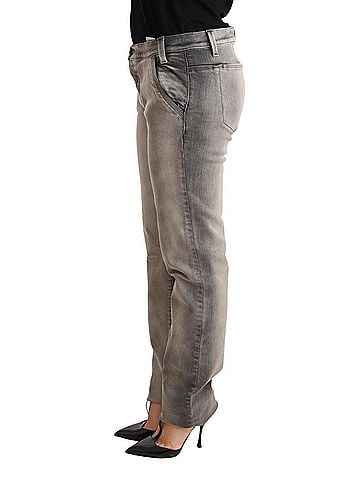 Ermanno Scervino Gray Washed Low Waist Skinny Trouser Cotton Women's Jeans (view 2)