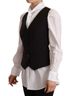 Dolce & Gabbana Basic 100% Wool Solid Black Black Button Down Sleeveless Vest Polyester Women's Top Size XS - photo 2