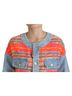 Dsquared2 100% Other Solid Orange Orange Blue Panelled Button Front Denim Women's Jacket Size XS - photo 4