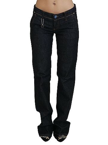 Costume National Blue Low Waist Straight Denim Pants Women's Jeans (view 1)