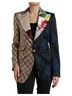 Dolce & Gabbana Basic 100% Silk Solid Multi Color Multicolor Floral Patchwork Jacquard Women's Jacket Size S - photo 1