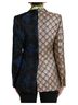 Dolce & Gabbana Basic 100% Silk Solid Multi Color Multicolor Floral Patchwork Jacquard Women's Jacket Size S - photo 3