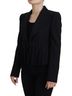 Dolce & Gabbana Basic 100% Wool Solid Black Black Single Breasted Fit Blazer Wool Women's Jacket Size XS - photo 2