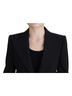 Dolce & Gabbana Basic 100% Wool Solid Black Black Single Breasted Fit Blazer Wool Women's Jacket Size XS - photo 4