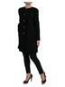 Dolce & Gabbana Basic 100% Wool Solid Black Black Floral Wool Button Embellished Women's Jacket Size XS - photo 2