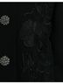 Dolce & Gabbana Basic 100% Wool Solid Black Black Floral Wool Button Embellished Women's Jacket Size XS - photo 5