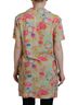 Dsquared2 100% Rayon Solid Multi Color Multicolor Printed Collared Button Front Long Blouse Women's Top Size XS - photo 3