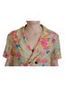 Dsquared2 100% Rayon Solid Multi Color Multicolor Printed Collared Button Front Long Blouse Women's Top Size XS - photo 5