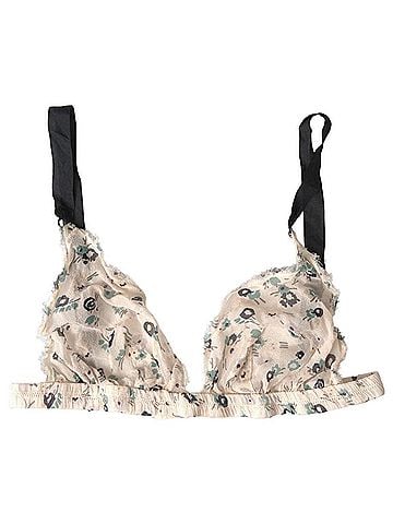 Costume National Beige Floral Underwear Bikini Women's Bra (view 1)