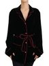 Dolce & Gabbana Basic 100% Rayon Solid Black Black Button Belted Blazer Viscose Women's Jacket Size XS - photo 1
