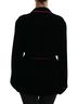 Dolce & Gabbana Basic 100% Rayon Solid Black Black Button Belted Blazer Viscose Women's Jacket Size XS - photo 3