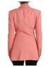 Dolce & Gabbana Basic 100% Synthetic Solid Pink Pink Polyester Single Breasted Blazer Women's Jacket Size M - photo 3