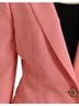 Dolce & Gabbana Basic 100% Synthetic Solid Pink Pink Polyester Single Breasted Blazer Women's Jacket Size M - photo 5