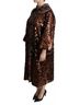 Dolce & Gabbana Basic 100% Nylon Solid Multi Color Multicolor Sequined Long Coat Jaquard Women's Jacket Size S - photo 4