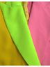 Dolce & Gabbana Basic 100% Synthetic Solid Multi Color Multicolor Patchwork Peak Lapel Coat Women's Jacket Size S - photo 5