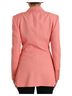 Dolce & Gabbana Basic 100% Synthetic Solid Pink Pink Polyester Single Breasted Blazer Women's Jacket Size XXL - photo 3
