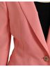 Dolce & Gabbana Basic 100% Synthetic Solid Pink Pink Polyester Single Breasted Blazer Women's Jacket Size XXL - photo 5