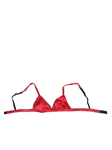 Dolce & Gabbana Basic Red Silk Satin Triangle Soft Cup Br Women's Underwear (view 1)