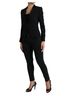 Dolce & Gabbana Basic 100% Wool Solid Black Black Wool Single Breasted Blazer Coat Women's Jacket Size S - photo 2