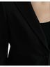 Dolce & Gabbana Basic 100% Wool Solid Black Black Wool Single Breasted Blazer Coat Women's Jacket Size S - photo 5